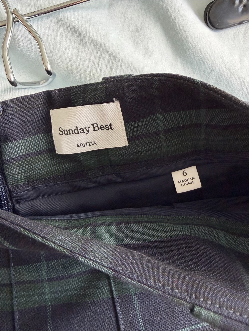 Aritzia Sunday best Olive Mini Skirt - Picture 3 of 3